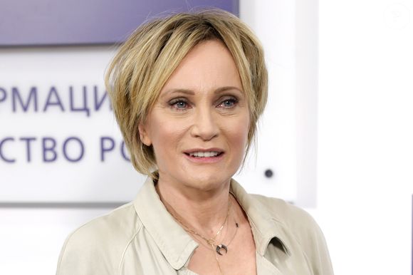 La chanteuse française Patricia Kaas lors d'une conférence de presse sur la sortie de son nouvel album à Moscou, Russie, le 8 novembre 2017.