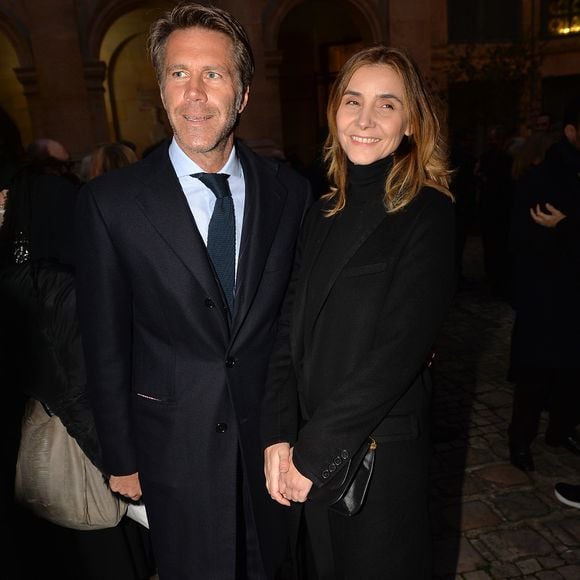 Le prince Emmanuel-Philibert de Savoie et Clotilde Courau lors de la cérémonie d'installation de F.Mitterrand à l'académie des Beaux-Arts à Paris, France, le 6 février 2020. Pour avoir bâti une œuvre avec des films, des émissions et des livres, l'ancien ministre de la Culture F.Mitterrand a été installé, sous la coupole de l'Académie des Beaux-Arts, accueillant en son sein l'inventeur "d'une manière nouvelle de raconter l'Histoire". Au sein de la section des créations artistiques dans le cinéma et l'audiovisuel, F.Mitterrand (72 ans), a été élu au fauteuil précédemment occupé par J.Moreau. L'ancien ministre rejoint l'Académie des Beaux-Arts pour ses talents de cinéaste, écrivain, animateur de télévision et réalisateur de documentaires historiques. © Veeren/Bestimage