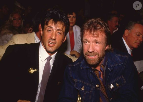 Sylvester Stallone et Chuck Norris Circa 1980's 

© PPS/Bestimage