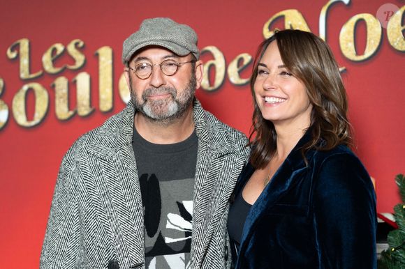 Kad Merad et sa femme Julia Vignali assistent à la première du film "Les Boules de Noel" au Pathe Wepler le 14 novembre 2024 à Paris, France. Photo by Alexis Jumeau/ABACAPRESS.COM