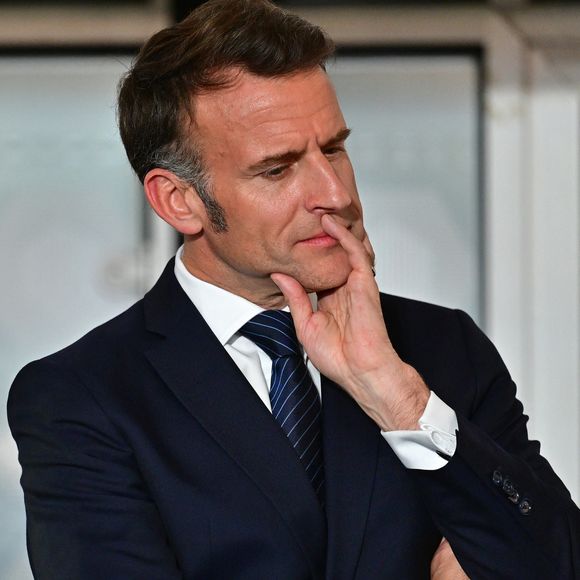 Le président Emmanuel Macron lors de l'inauguration de l'exposition "Byblos, la cité millénaire du Liban" à l'Institut du monde arabe (IMA) à Paris, le 23 mars 2026. L'exposition "Byblos, la cité millénaire du Liban" présente plus de 400 œuvres majeures issues du patrimoine culturel libanais.

© Christian Liewig / Bestimage