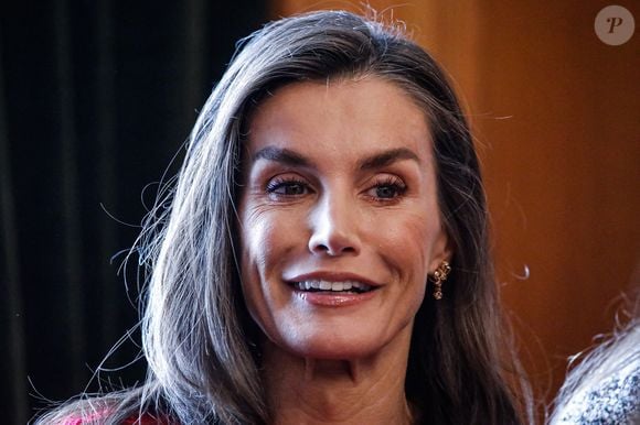 La reine Letizia d'Espagne, le roi Felipe d'Espagne. La princesse Leonor, la princesse Sofia assistent aux audiences royales pour les prix Princesse des Asturies à l'hôtel reconquista le 25 octobre 2024 à Madrid, Espagne par Archie Andrews/ABACAPRESS.COM