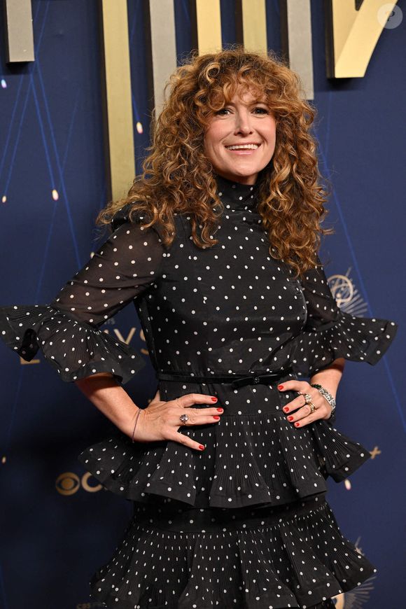 Hannah Bos arrive à la 77e cérémonie annuelle des Primetime Emmy Awards au Peacock Theater à Los Angeles le dimanche 14 septembre 2025. Photo by Chris Chew/UPI/ABACAPRESS.COM