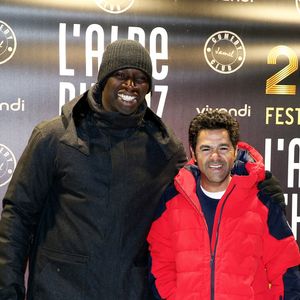 Omar Sy et Jamel Debbouze - Soirée spéciale "Jamel Comedy Club" dans le cadre du 20ème festival de Comédie à l'Alpe d'Huez, le 18 Janvier 2017. © Dominique Jacovides/Bestimage
