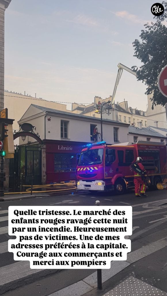 Très attaché à ce lieu historique, Laurent Mariotte a partagé sur Instagram son émotion et rendu hommage aux pompiers tout en adressant son soutien aux commerçants.

Laurent Mariotte évoque le marché des Enfants rouges.
