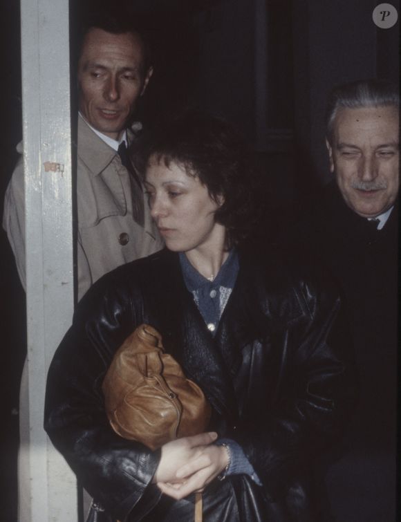 Archives - Christine Villemin, Maîtres Garreau et Mozer - Membres de la famille Villemin lors de l'enquête sur l'affaire Grégory en 1984. Bestimage