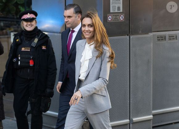 Catherine (Kate) Middleton, princesse de Galles, arrive à la Salesforce Tower pour assister au sommet Future Workforce à Londres. Photo par Zuma Press / Bestimage