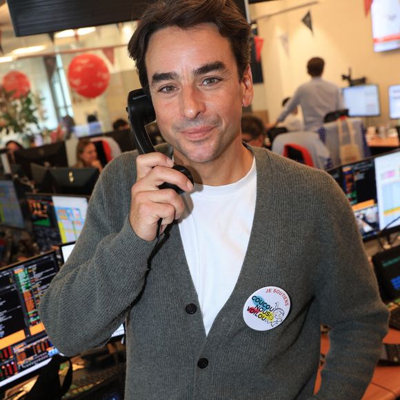 Julian Bugier participe à la 21ème journée caritative d'Aurel BGC pour honorer la mémoire des 658 employés de BGC tués au WTC le 11 septembre 2001, au siège d'Aurel BGC, rue Richelieu à Paris, le 10 septembre 2025, France. Photo par Jerome Domine/ABACAPRESS.COM