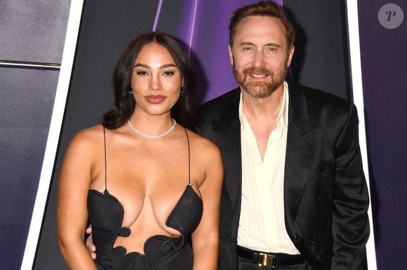 David Guetta et sa compagne Jessica Ledon aux 2025 American Music Awards au Fontainebleau Las Vegas le 26 mai 2025 à Las Vegas, Nevada.  

©BestImage