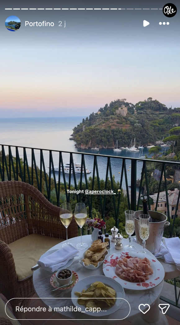Dylan Deschamps et sa compagne profitent à Portofino