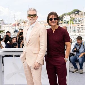 Christopher McQuarrie, Tom Cruise - Photocall de "Mission: Impossible - The Final Reckoning" lors du 78ème Festival International du Film de Cannes, le 14 mai 2025.
© Moreau/Jacovidès/Bestimage