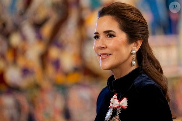 La reine Mary de Danemark à la réception du Nouvel An organisée pour le corps diplomatique dans la salle des chevaliers du palais de Christiansborg à Copenhague, le lundi 5 janvier 2026. (Photo : Ida Marie Odgaard/Ritzau Scanpix)