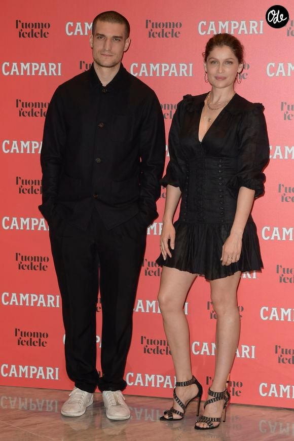 Laetitia Casta, Louis Garrel lors du photocall du film "l'homme fidèle" à l'hôtel St Regis à Rome le 5 avril 2019. BS / Bestimage