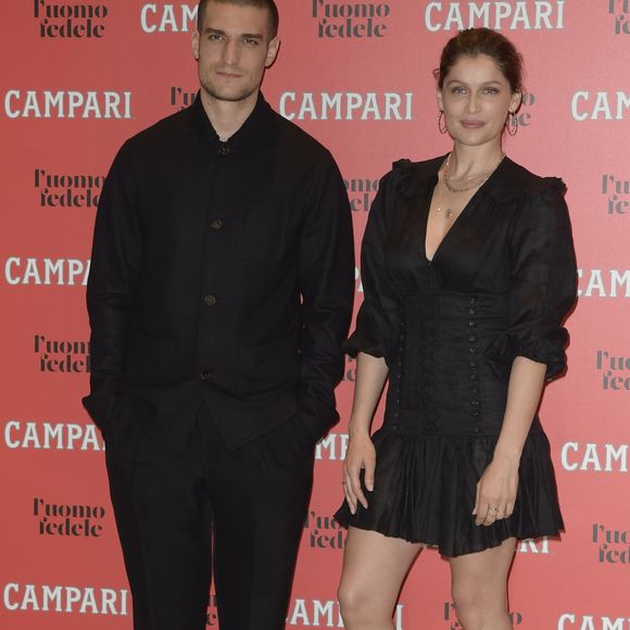 Laetitia Casta, Louis Garrel lors du photocall du film "l'homme fidèle" à l'hôtel St Regis à Rome le 5 avril 2019. BS / Bestimage