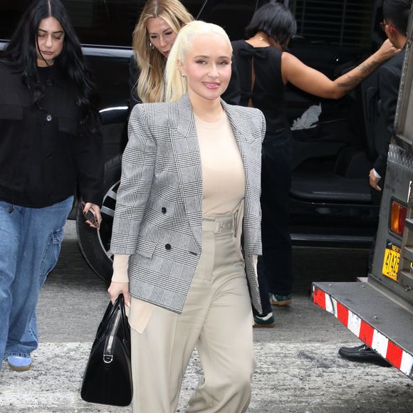 Hayden Panettiere est l'invitée du "Drew Barrymore Show" pour parler de son nouveau film, "Amber Alert", à New York, le 24 septembre 2024