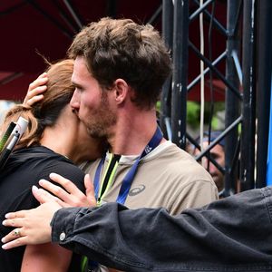 Exclusif - Marine Lorphelin (Miss France 2013) participe et finit la course MCC, 40 kms et 2300m de dénivelé positif, en marge de l'Ultra Trail du Mont Blanc (UTMB) à Chamonix le 26 août 2024. © Romain Doucelin / Bestimage