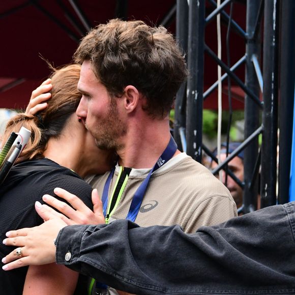Exclusif - Marine Lorphelin (Miss France 2013) participe et finit la course MCC, 40 kms et 2300m de dénivelé positif, en marge de l'Ultra Trail du Mont Blanc (UTMB) à Chamonix le 26 août 2024. © Romain Doucelin / Bestimage