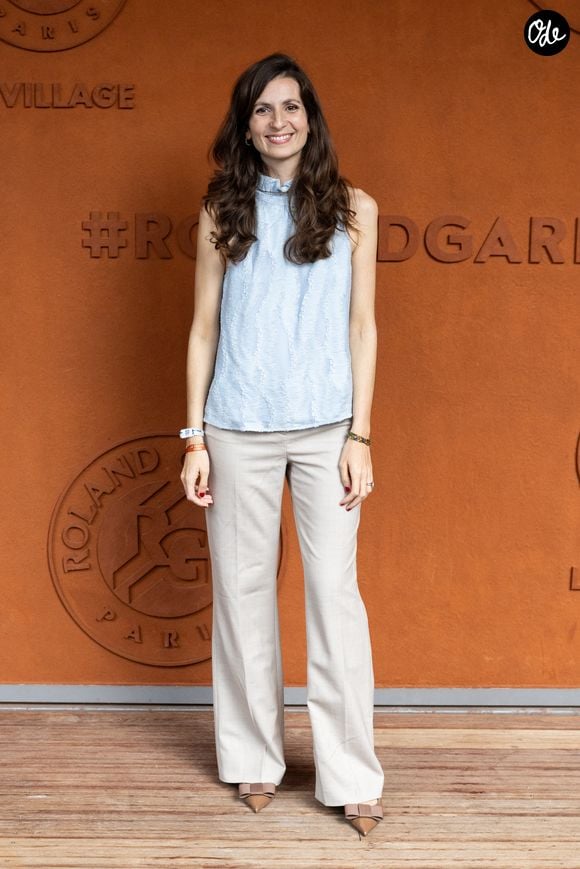 Marine Leonardi au village lors des Internationaux de France de Tennis de Roland Garros 2026. Paris, le 2 juin 2026. © Jacovides-Moreau / Bestimage