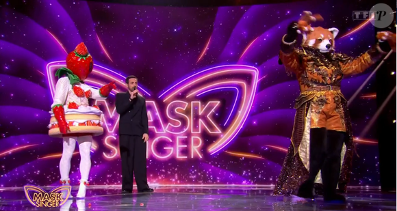 Le mot "bleu" serait également un indice, tout comme un ballon de foot, et l'expression "plier le game". Il a ensuite chanté "Besoin d'amour" de France Gall. 

Le Panda Roux de Mask Singer, capture d'écran TF1