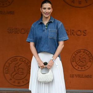 Camille Cerf prend la pose à Roland Garros pour l'Open de France de tennis le 25 mai 2025, à Paris, France. Photo by Laurent Zabulon/ABACAPRESS.COM