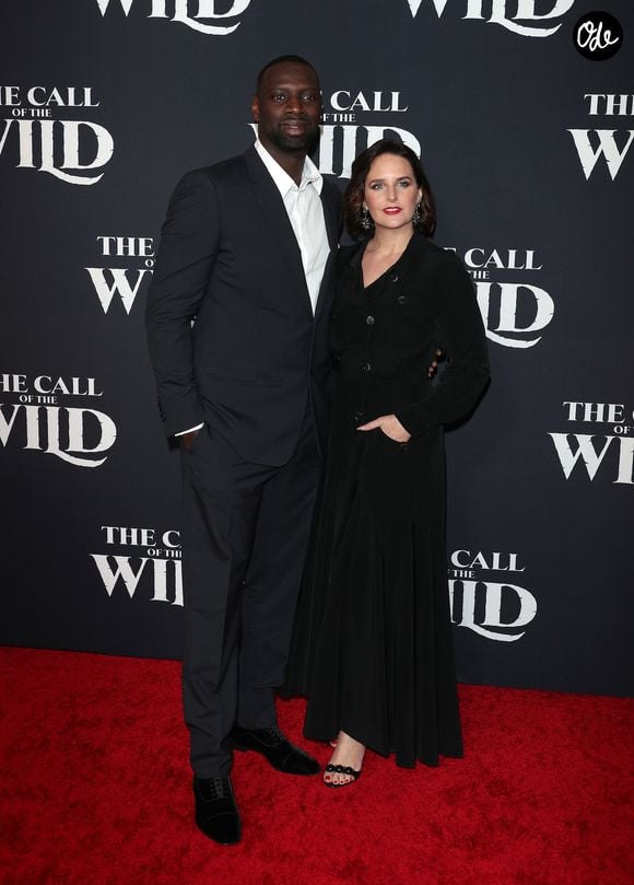 Omar Sy, Hélène Sy -  Photocall de la première du film L'Appel de la forêt (The call of the wild) à Los Angeles le 13 février 2020. Broadimage / Bestimage