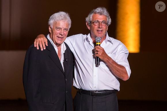 Guy Bedos et Michel Boujenah au 30 ème Festival de Ramatuelle  le 6 août 2014. © Cyril Bruneau/Festival de Ramatuelle/Bestimage