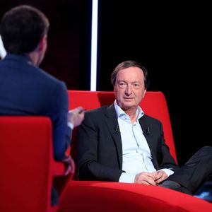 Exclusif - Enregistrement de l'émission "Le Divan" présentée par Marc-Olivier Fogiel avec Michel-Edouard Leclerc en invité, qui sera diffusée le 7 juin sur France 3. Le 25 mars 2016 © Dominique Jacovides / Bestimage
