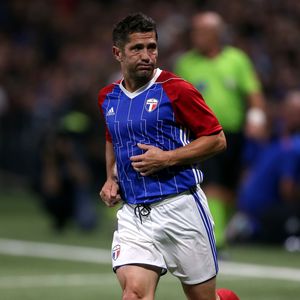 Bixente Lizarazu - Les Bleus de France98 se sont imposés (3-2) face à une sélection FIFA 98 pour le match des légendes pour l'anniversaire des 20 ans du sacre mondial à la U Arena à Nanterre, France, le 12 juin 2018. © Bestimage