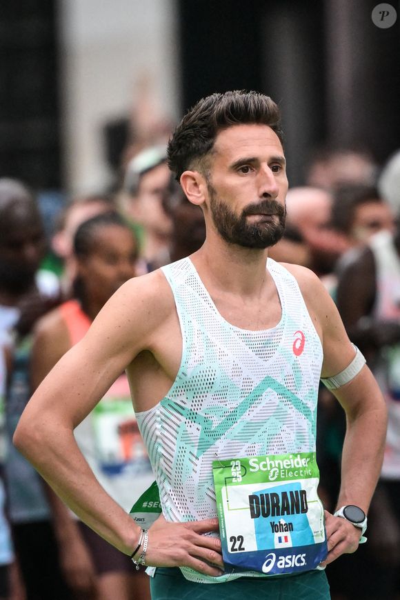 Yohan Durand participe au Marathon de Paris 2025 à Paris le 13 avril 2025. Photo by Firas Abdullah/ABACAPRESS.COM
