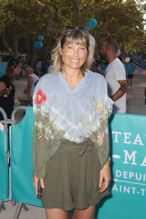 Mélanie Page - People à la Pétanque Turquoise sur la Place des Lices à Saint-Tropez, au profit de l'association "Soleil d'Enfance". Le 11 août 2024
© Jack Tribeca / Bestimage