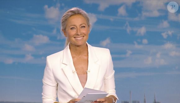 Dernier J.T de Anne-Sophie Lapix sur France 2 le 26 Avril 2025.
© Capture d'ecran France TV via Bestimage