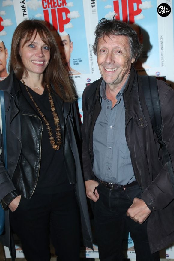 Exclusif - Antoine de Maximy et sa compagne Magali Benet - Célébrités à la Générale de la Pièce "Check Up" au Théâtre Antoine à Paris, le 2 Octobre 2024. 

© Bertrand Rindoff / Bestimage