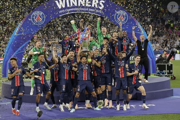 Le PSG remporte la Ligue Des Champions 2025, pour la première fois de son histoire, face à l'Inter Milan (5-0) à l'Allianz Arena de Munich, le 31 mai 2025. © Cyril Moreau/Bestimage