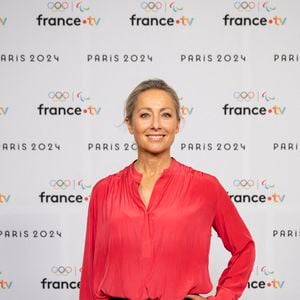Anne Sophie Lapix lors de la présentation des journalistes et chroniqueurs de France Télévisions pour les Jeux Olympiques 2024 au musée de l'Homme à Paris, le 11 juin 2024.
© Pierre Perusseau / Bestimage