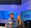 Le petit Marcel, bientôt un an, semble s'être régalé 

Gauthier Le Bret avec sa femme Eloïse et leur fils Marcel dans les studios d'Europe 1 le jour de la saint Marcel.
