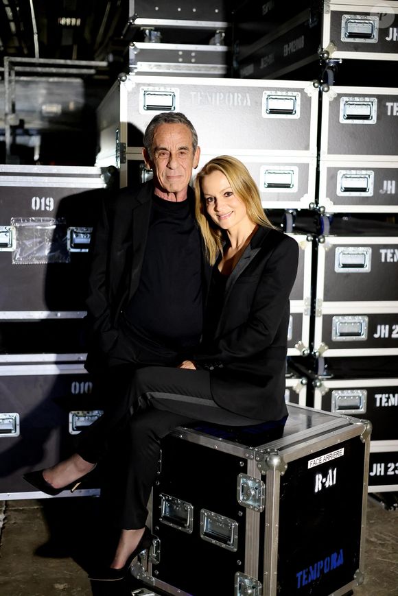 Exclusif - Thierry Ardisson et sa femme Audrey Crespo-Mara - Vernissage de l'exposition "Johnny Hallyday, l'exposition" au Palais des Expositions à Paris. Le 21 décembre 2023
© Dominique Jacovides / Bestimage