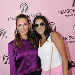 Exclusif - Mélissa Theuriau et sa belle soeur Nawel Debbouze - Inauguration de l'institut de beauté "Maison Nawel" à Marrakech au Maroc le 17 juin 2022. © Rachid Bellak/Bestimage