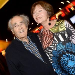 Michel Legrand et Macha Méril au spectacle de Chevallier et Laspalès "Vous reprendrez bien quelques sketches" à l'Olympia, le 23 avril 2015.

Photo : Coadic Guirec / Bestimage