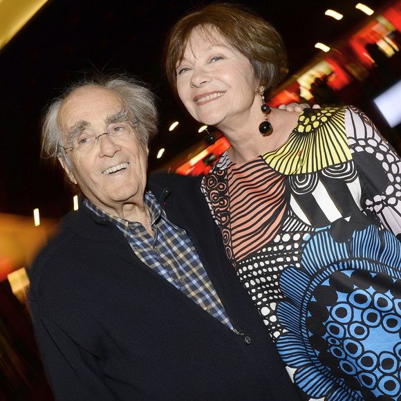 Michel Legrand et Macha Méril au spectacle de Chevallier et Laspalès "Vous reprendrez bien quelques sketches" à l'Olympia, le 23 avril 2015.

Photo : Coadic Guirec / Bestimage