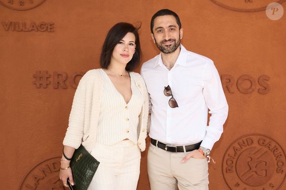 Jimmy Mohamed et sa femme Souailla au village lors des Internationaux de France de tennis de Roland Garros 2024, à Paris, France, le 26 mai 2024.
© Jacovides-Moreau/Bestimage