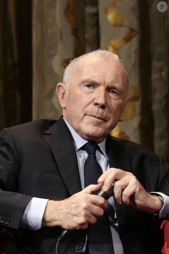 François Pinault lors de la conférence de presse "Un musée pour la Bourse de Commerce" à l'Hôtel de Ville de Paris. 

© Stephane Lemouton/Bestimage