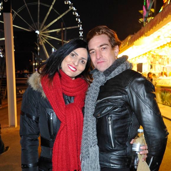 Ludovic Chancel (fils de Sheila et Ringo) et sa femme - Inauguration de la 50eme edition de la Foire du Trone a Paris. Le 29 mars 2013 ©AGENCE / BESTIMAGE