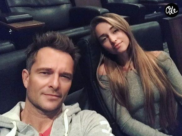 David Hallyday et sa fille Emma Smet sur une photo publiée sur Instagram.