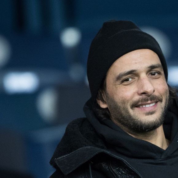 Maxim Nucci dans les tribunes lors du match de Champions League "PSG - Galatasaray (5-0)" au Parc des Princes à Paris, le 11 décembre 2019. © Cyril Moreau/Bestimage