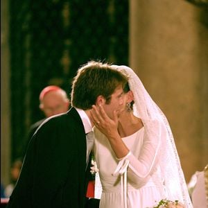 Mariage du prince Emmanuel-Philibert de Savoie et de Clotilde Courau à la basilique Sainte-Marie-des-Anges à Rome le 25 septembre 2003 © AGENCE / BESTIMAGE