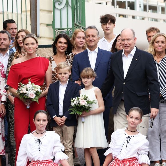 Traditionnel Pique Nique des Monégasques "U Cavagnetu" dans le Parc princesse Antoinette, en présence du prince Albert II de Monaco et de la princesse Charlene accompagnés par leurs enfants le prince Jacques de Monaco, marquis des Baux, et La princesse Gabriella de Monaco, comtesse de Carladès, à Monaco, le 7 septembre 2024. © Jean-Charles Vinaj/Pool Monaco/Bestimage