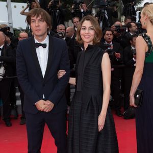 Sofia Coppola et son mari Thomas Mars - Montée des marches du film « Saint Laurent » lors du 67e Festival de Cannes – Cannes, le 17 mai 2014.