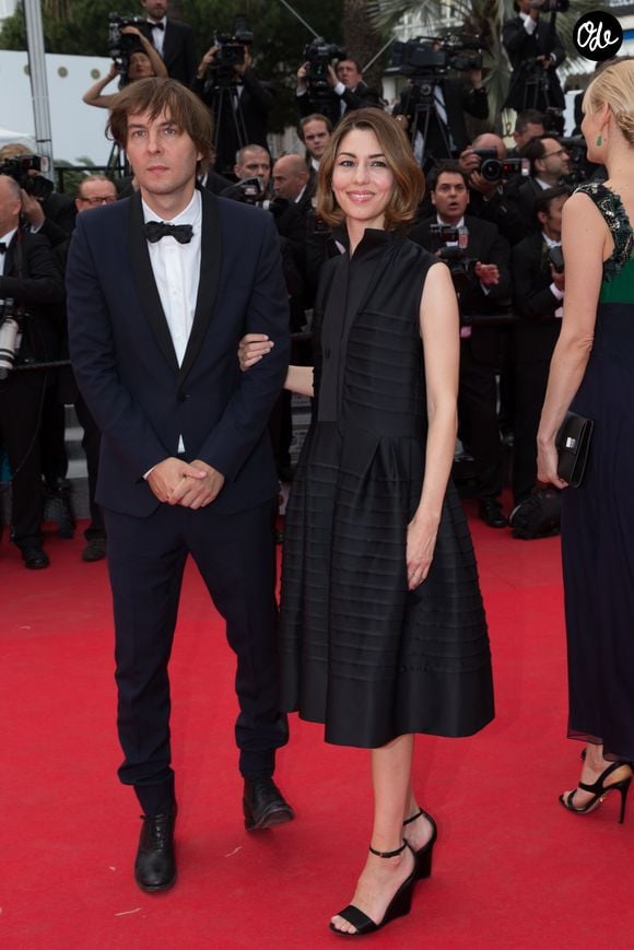 Sofia Coppola et son mari Thomas Mars - Montée des marches du film « Saint Laurent » lors du 67e Festival de Cannes – Cannes, le 17 mai 2014.