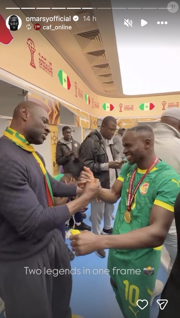 Omar Sy assiste au sacre du Sénégal à la finale de la CAN