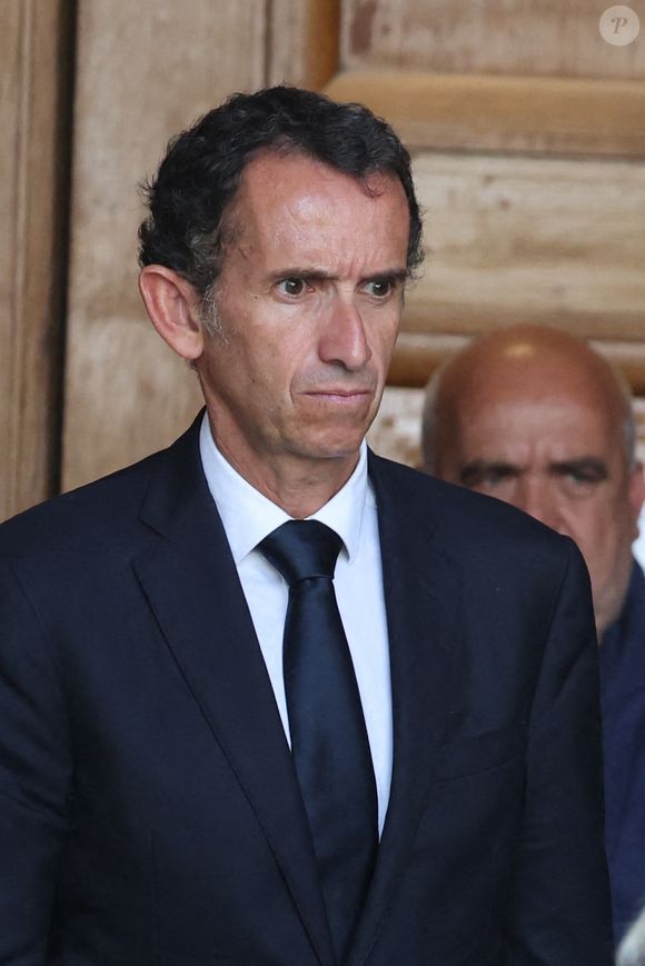 Alexandre Bompard - Sorties des obsèques de Philippe Labro en l'église de Saint-Germain-des-Prés à Paris le 13 juin 2025. © Dominique Jacovides - Christophe Clovis / Bestimage